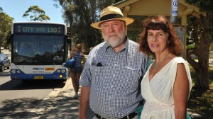 Former Pittwater Mayor Harvey Rose with his wife Wilga